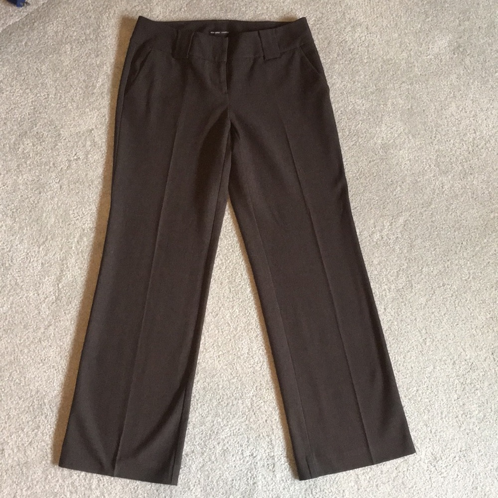 Brown trousers wide leg 4 petite dress pants